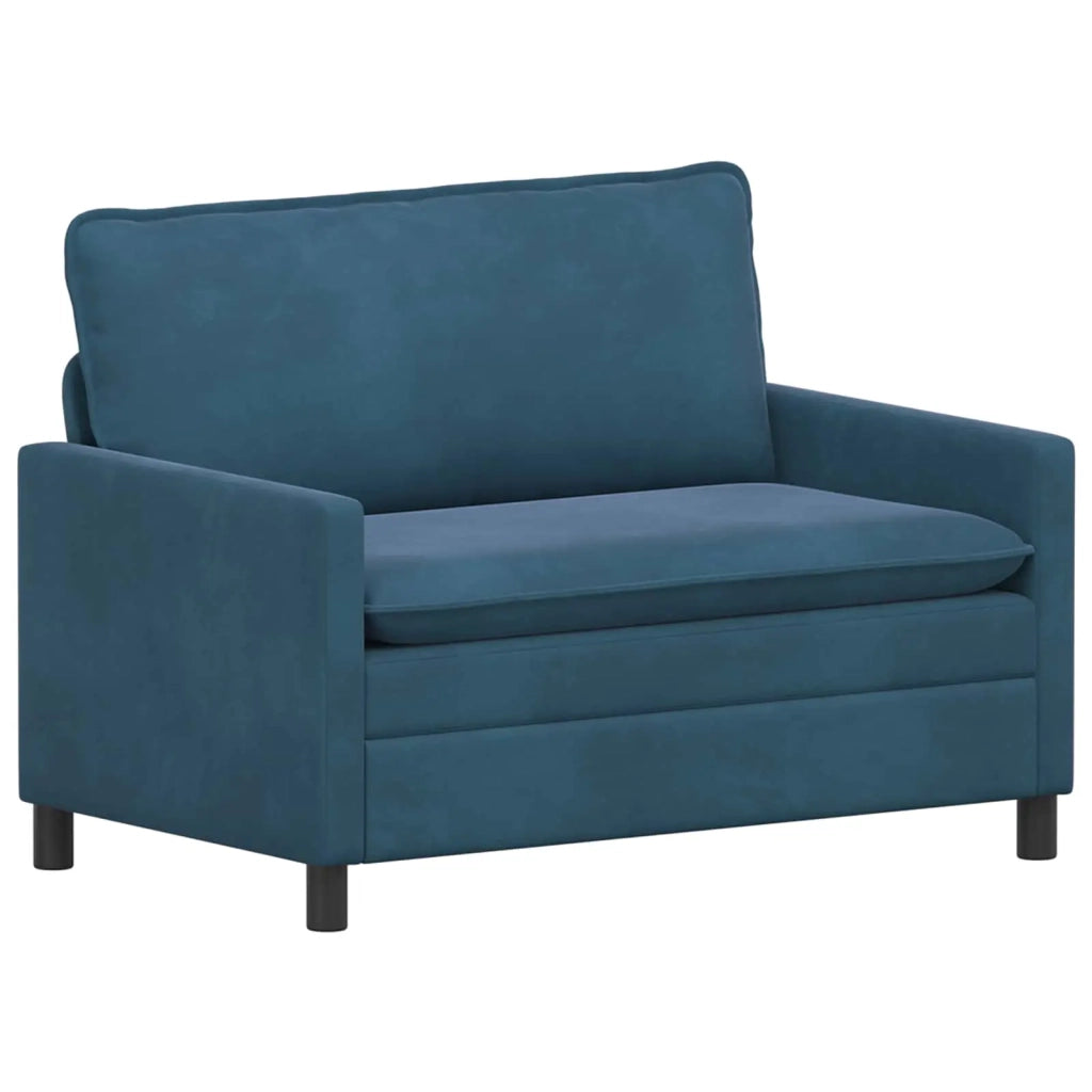 Set di divani 2 pcs Blu Velluto