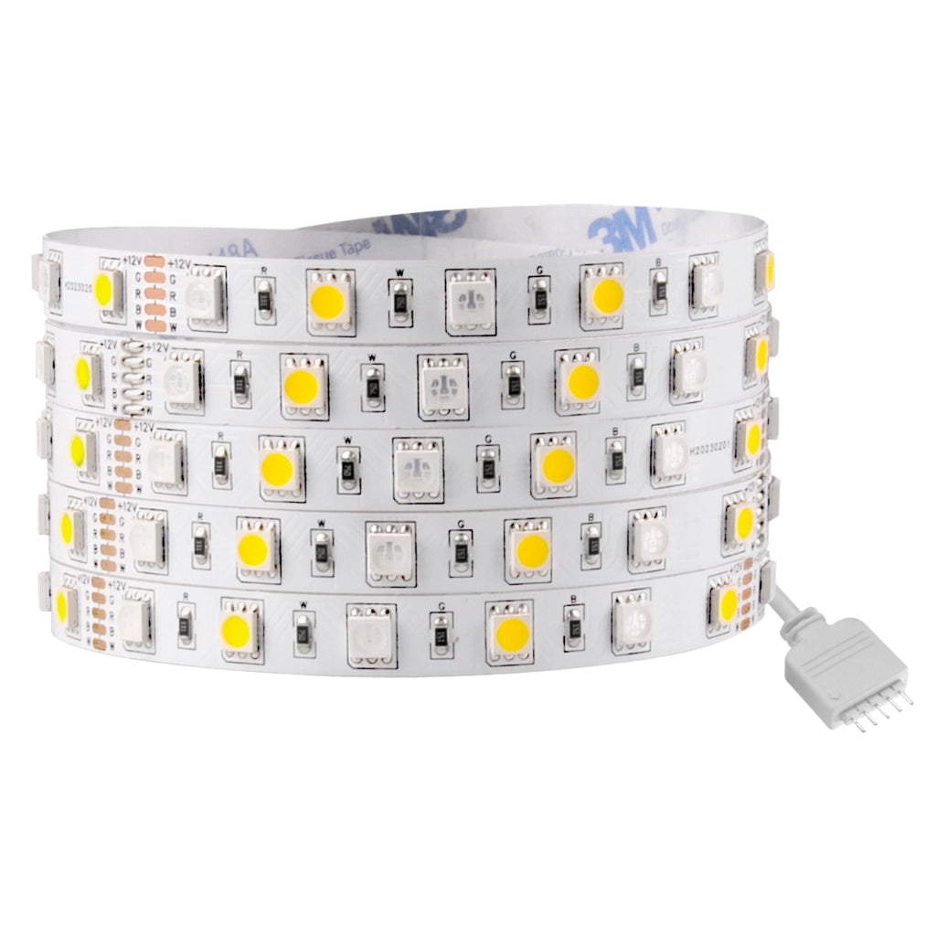 Striscia LED 12V 5m 1000lm IP20 RGB+4000K Polux 319319