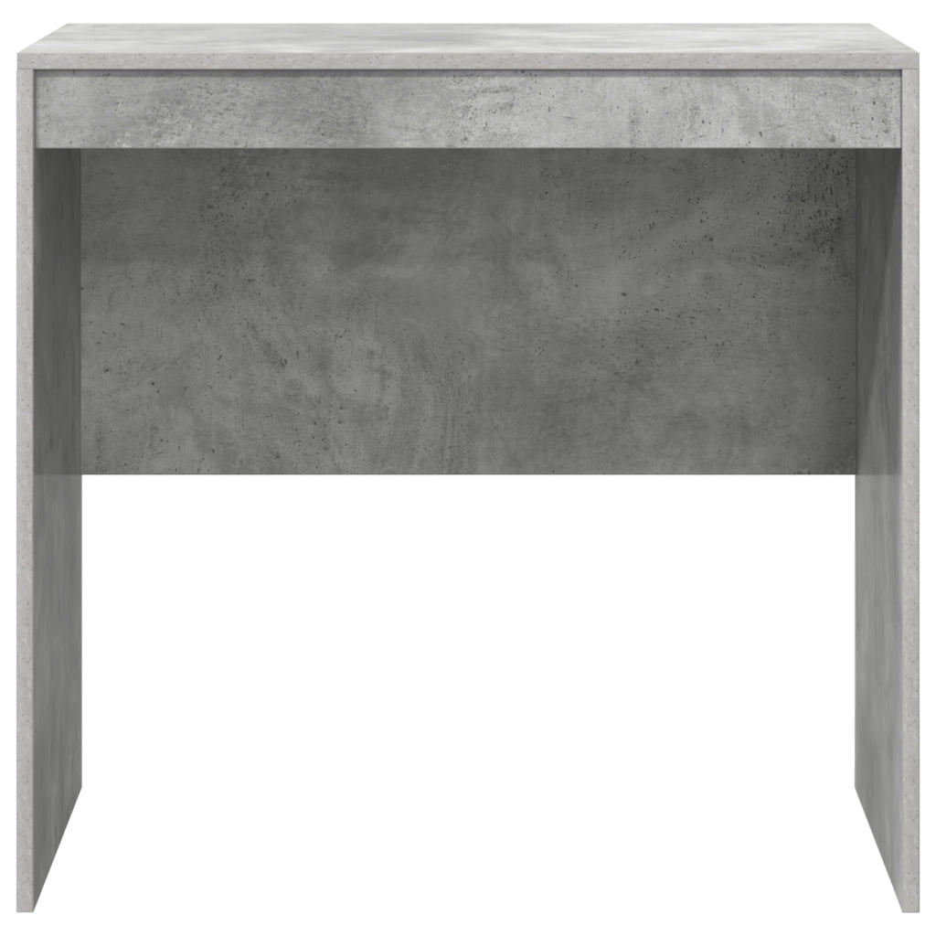 Scrivania in cemento grigio 80x50x76 cm legno ingegnerizzato