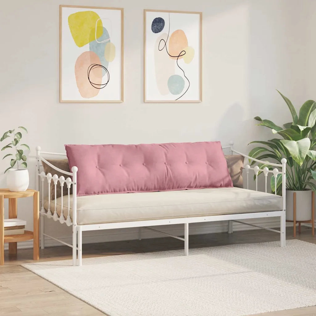 Cuscino per Schiena | Cuscino dorsale Rosa 160 x 50 cm Tessuto in Cords