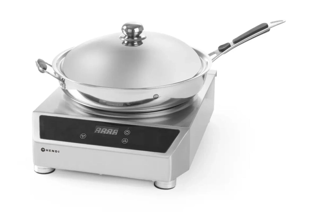 Fornello a induzione Wok modello 3500, HENDI, Profi Line, Set
