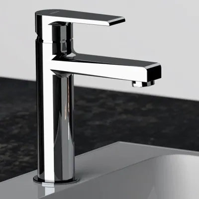 Miscelatore lavabo medio bianco opaco Mariani serie Artic scarico incluso