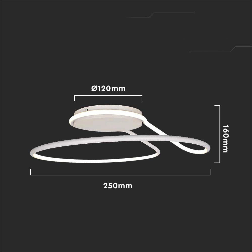 Plafoniera LED 24W 2560lm 4000K bianca V-TAC VT-6129