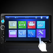 Trade Shop - 7010b 7" Hd 1080p Lcd Double-din Bluetooth Auto Video Mp5 Stereo Lettore Mp3 -