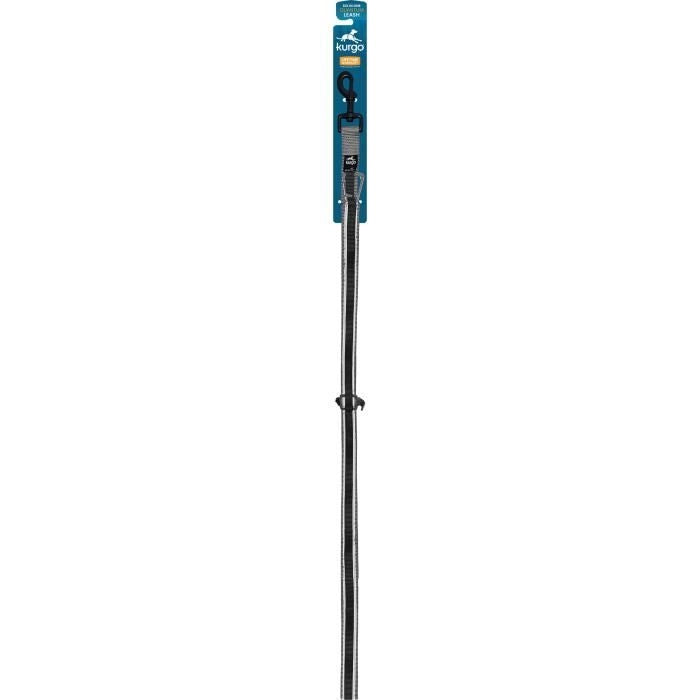 Guinzaglio a mani libere - KURGO - QUANTUM - 6 posizioni - da 120 a 180 cm - Nero