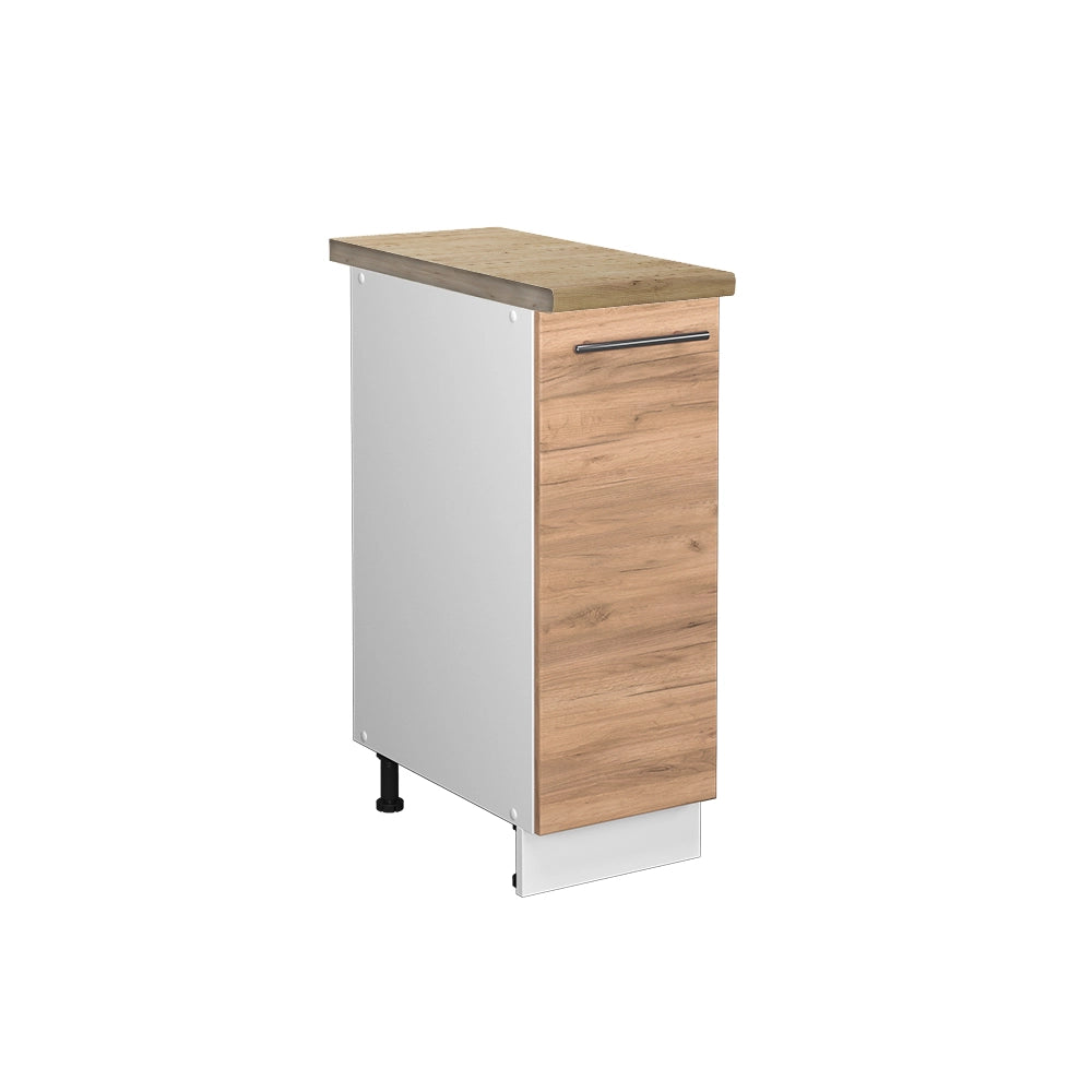 Armadio cucina dispensa alto Fame-Line Rovere dorato/Bianco 30 cm, PL Rovere Vicco