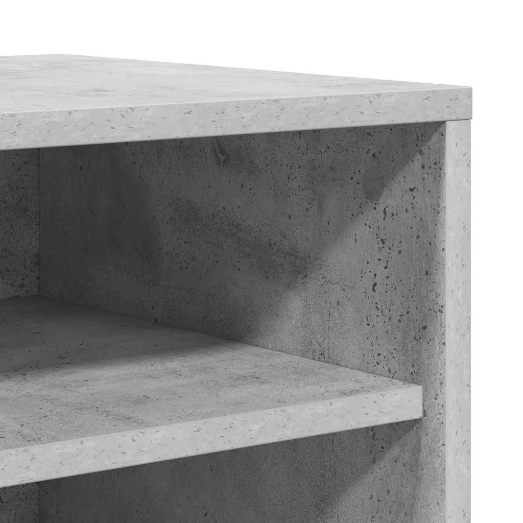 Scarpiera-Scaffale per scarpe Grigio Cemento 60x35x70 cm in Truciolato 637756