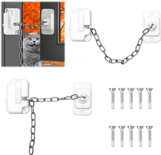 Set di serrature per finestre per bambini, serrature per frigoriferi, protezione per bambini per finestre senza foratura, serrature per porte, armadi, lavatrici e congelatori