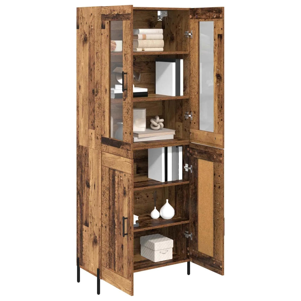 Credenza-Buffet-Armadio da cucina Legno vecchio 69,5 x 34 x 180 cm Legno multistrato 630673