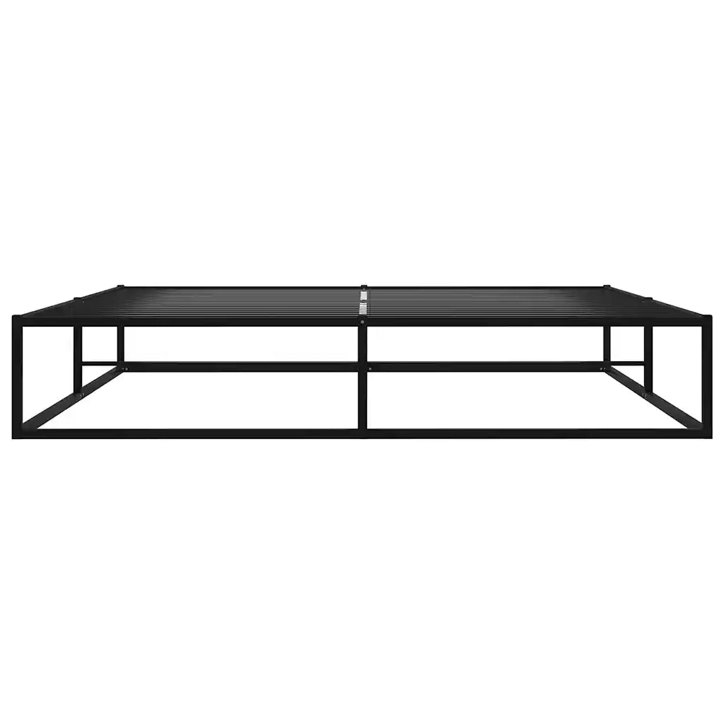 Giroletto-Struttura Letto Nero in Metallo 200x200 cm 507874