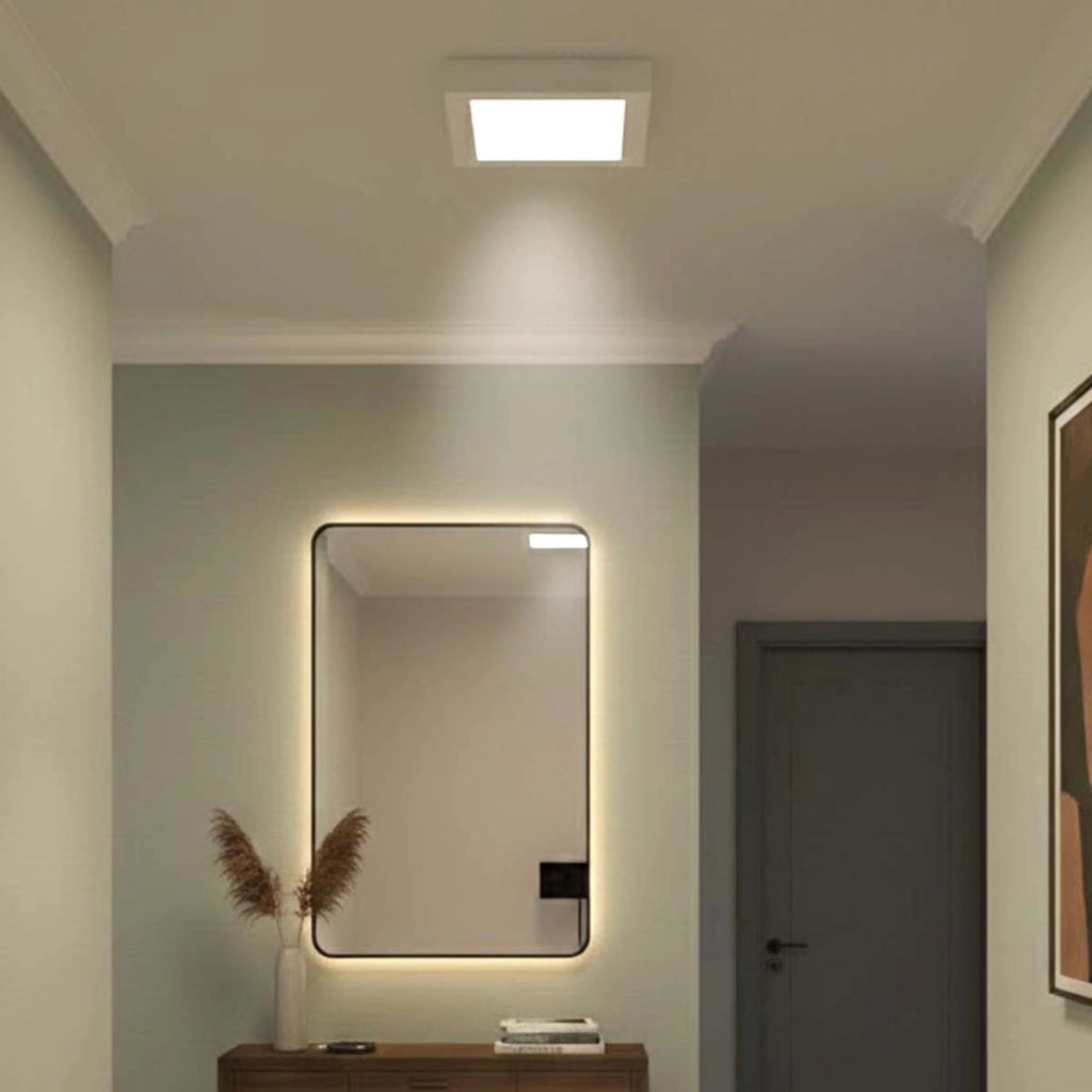 Pannello LED Quadrato 12W 167x167mm per Montaggio Superficiale Design Elegante Bianco Avizar