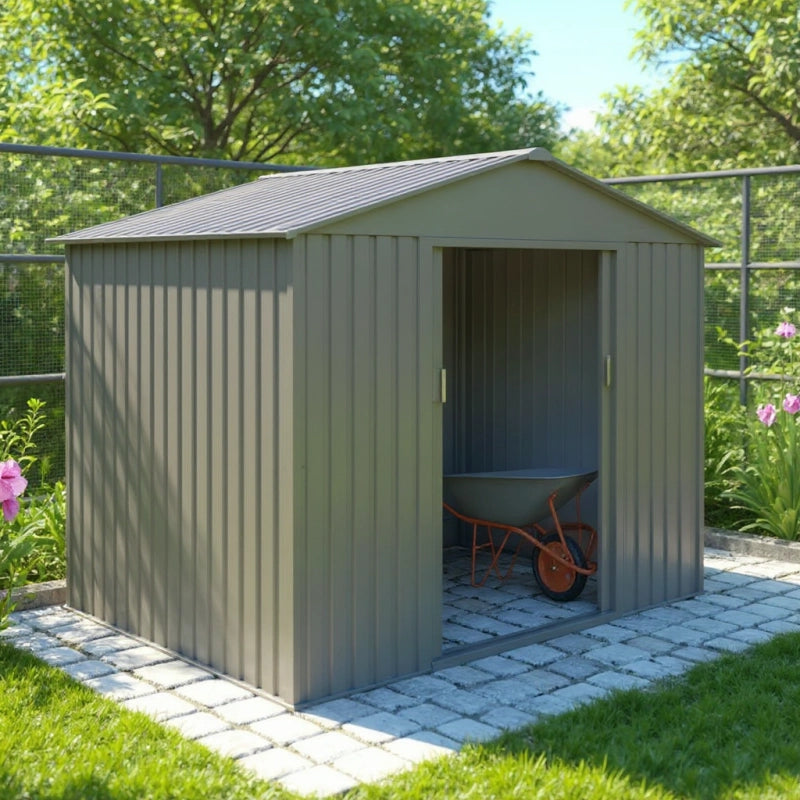 Casetta da giardino in metallo - MJ 8 x 6 - 4,7 mÂ² - antracite