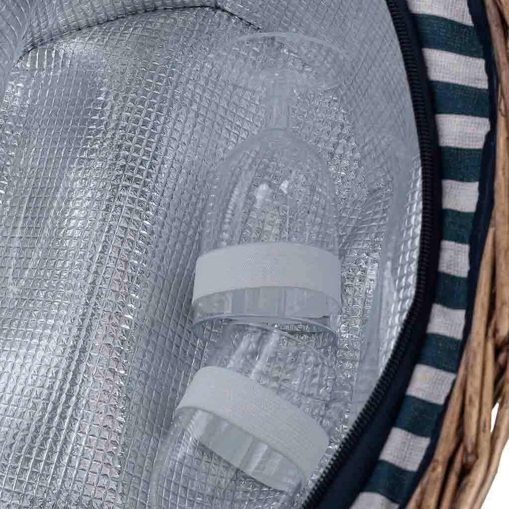 Cestino da picnic naturale (2 coperti) 40x28x25h cm