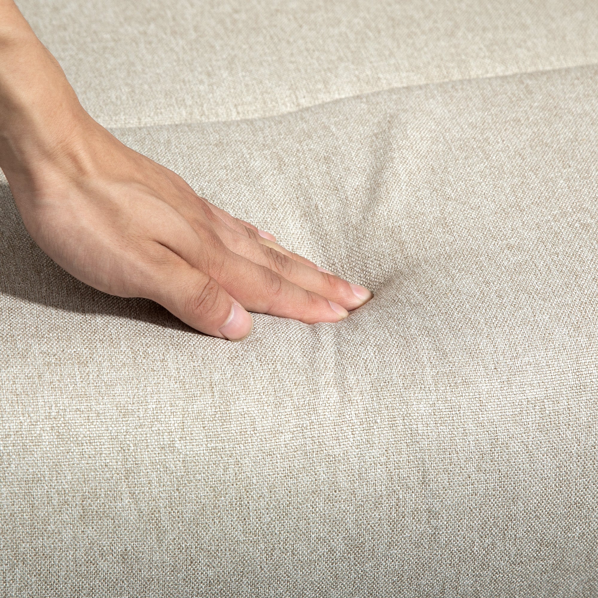 Poltrona Relax Reclinabile Manuale con Poggiapiedi Beige