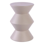 Set di 2 Tavolini Klepsy In Metallo Tortora Ø 30,5 X H 44,5cm