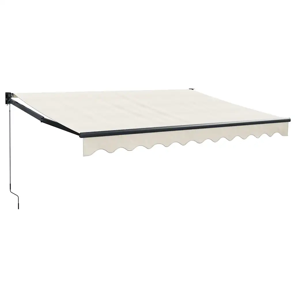 Tenda da Sole Retrattile Crema 3x2,5 m in Tessuto e Alluminio 3154451