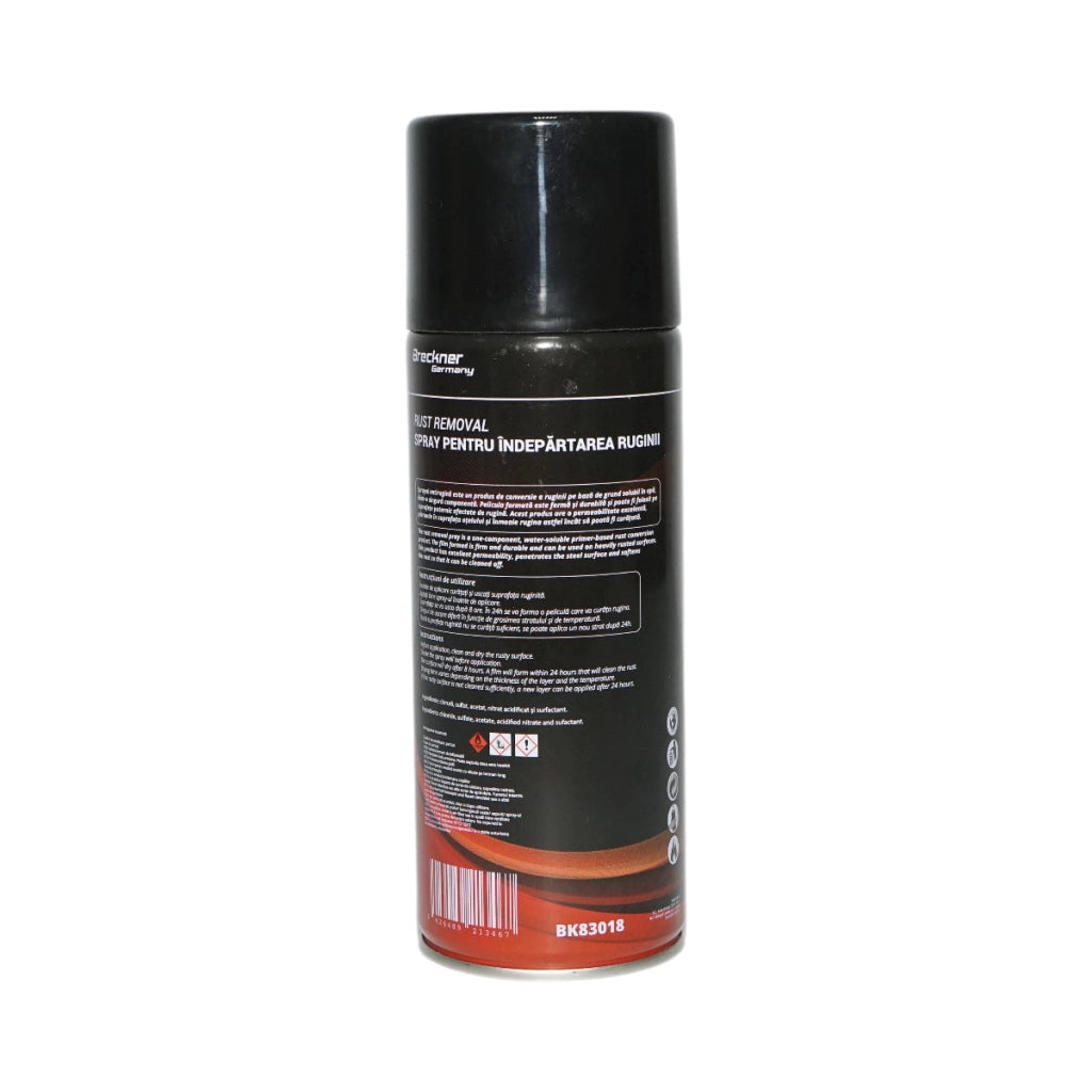 Convertitore di ruggine spray – soluzione per neutralizzare e rimuovere la ruggine, 450 ml – Breckner Germany