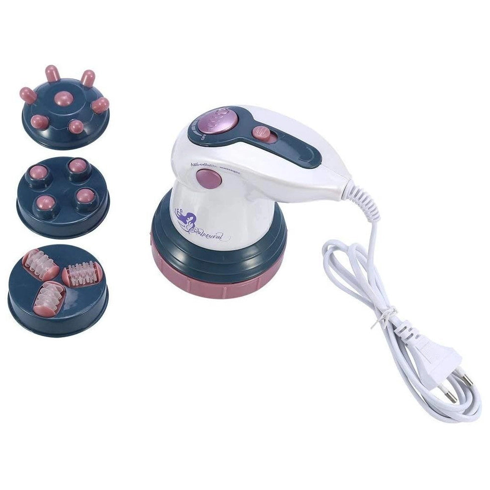 Trade Shop - Massaggiatore Anticellulite Viso Corpo Massaggio Body Sense Anti Cellulite Rosso -