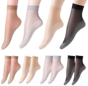 Calze di pianta trasparenti per donna - Aria e comodo - 4 colori - Zona antiscivolo di cotone - Ideali per EU 36-42 - Perfetti per ...