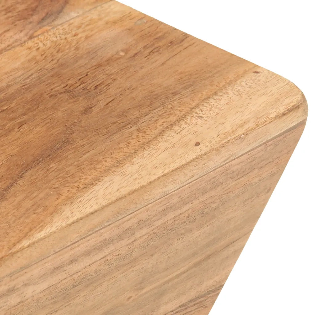 Tavolino da CaffÃ¨ a Forma di V 66x66x30 cm in Legno di Acacia cod mxl 11856