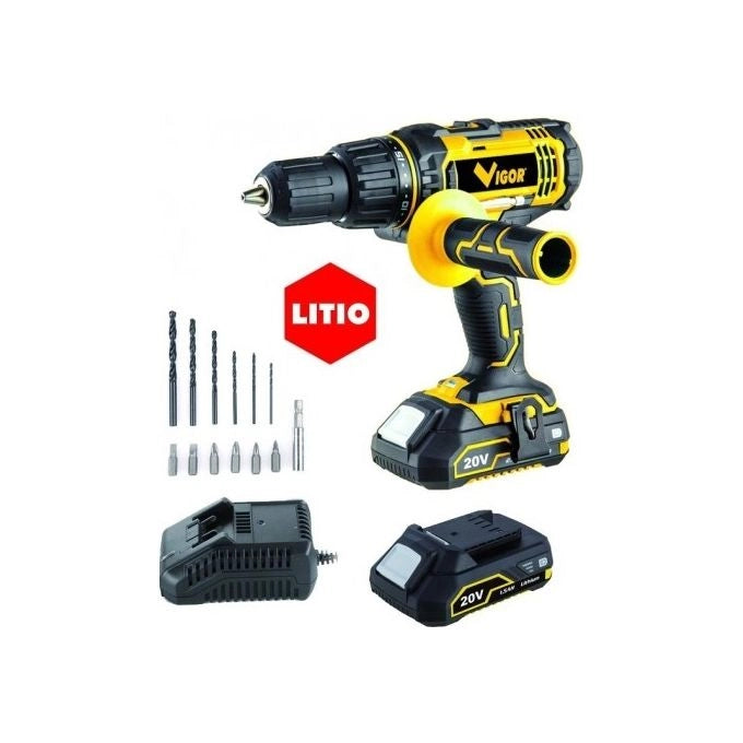 Vigor-Blinky Trapano a Percussione Vi-t20pli 2 Batterie 20V 1.5ah