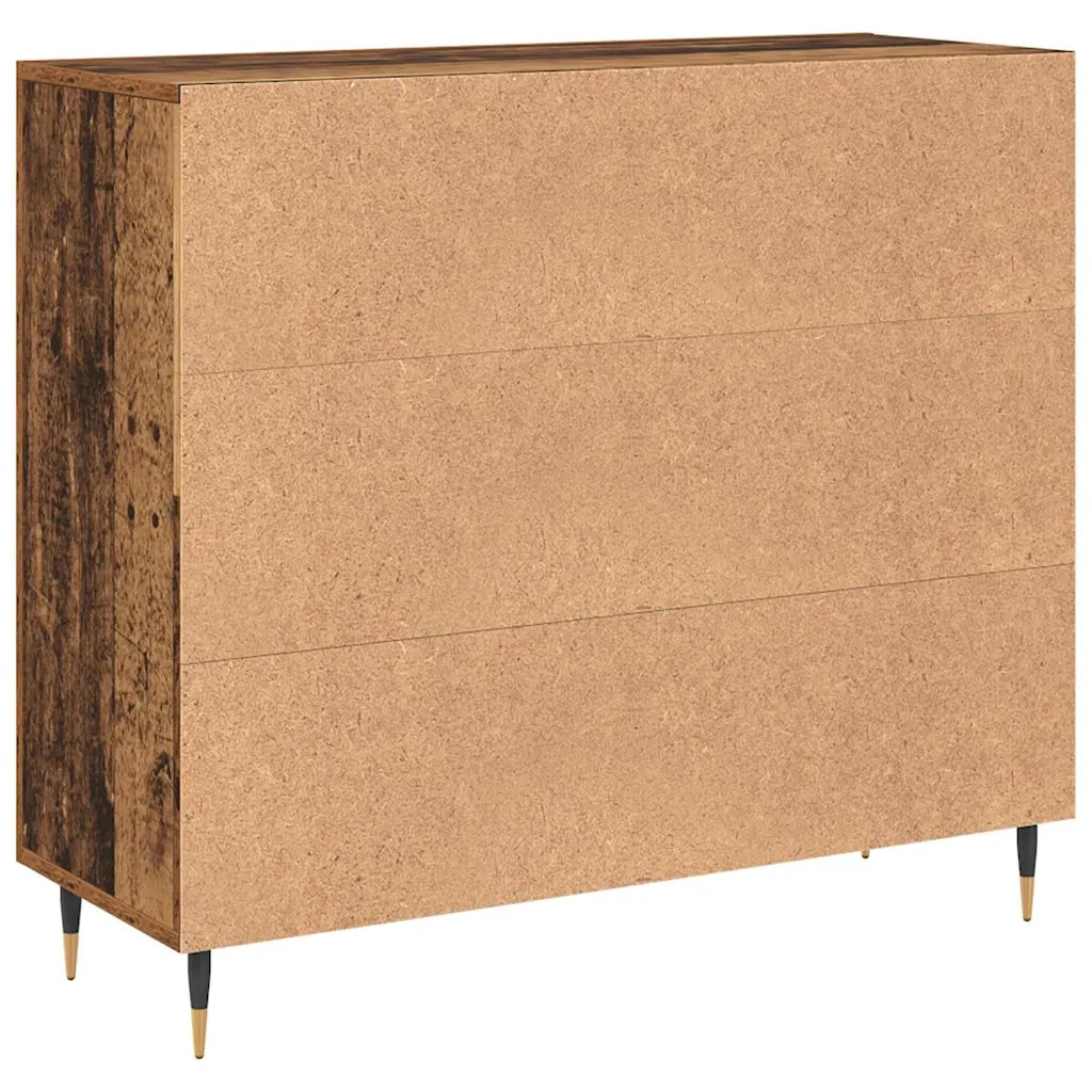 Credenza-Buffet-Armadio da cucina Legno vecchio 90 x 34 x 80 cm Legno multistrato 301581