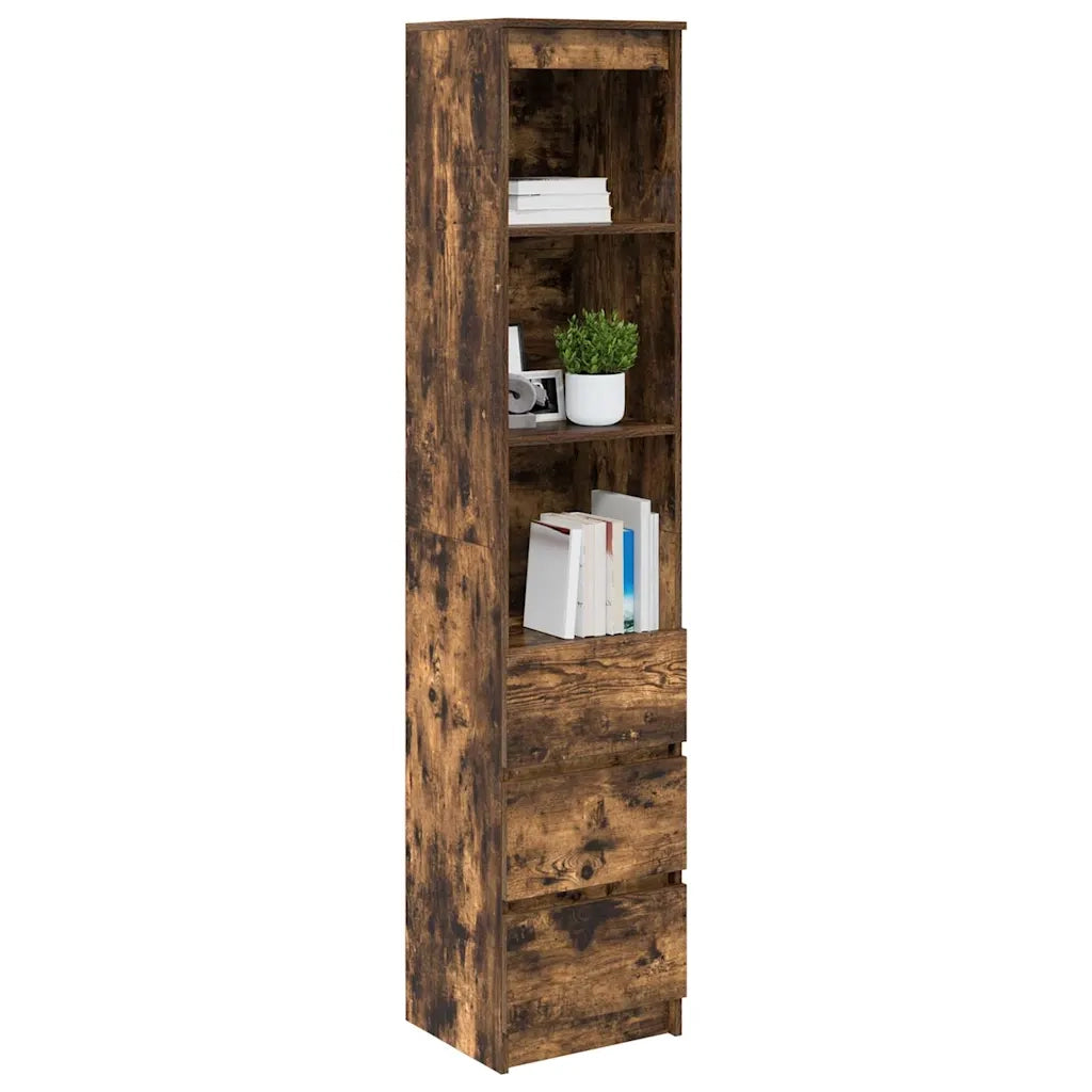 Credenza Rovere Fumo 37,5x35x180 cm in Legno Multistrato 861665