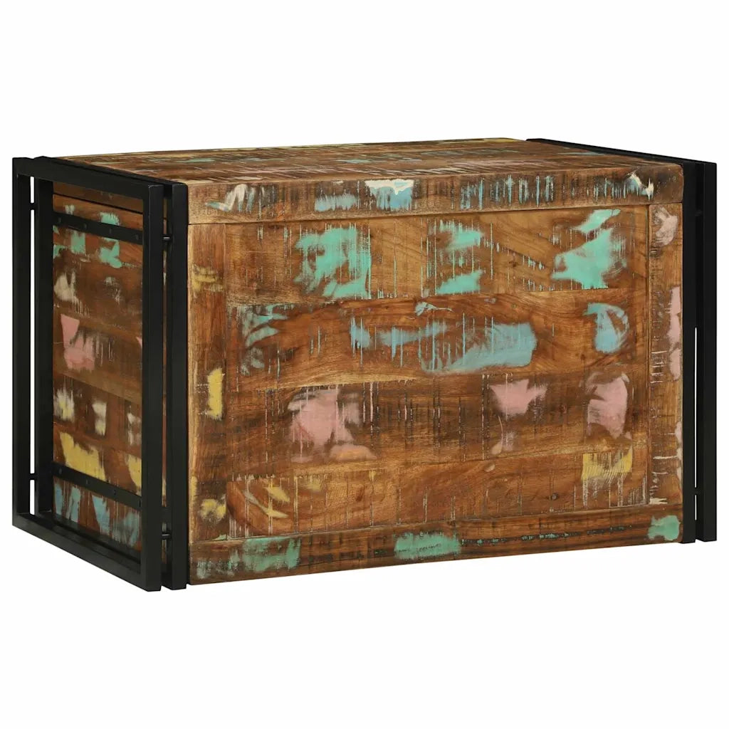 Scatola di Stoccaggio 80 x 50 x 50 cm legno di recupero 4016746