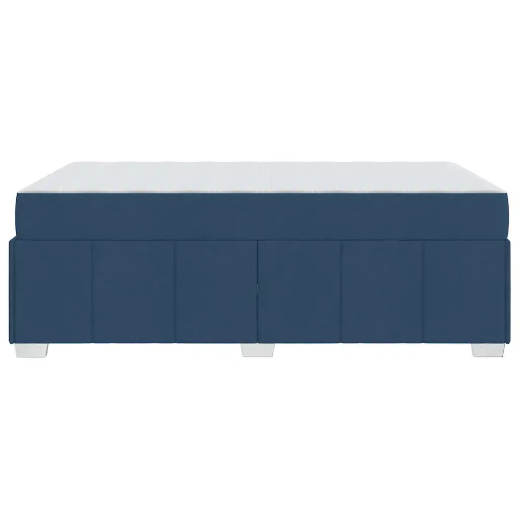 Letto matrimoniale | Letto per adulti | Struttura del letto con materasso Blu 120 x 200 cm Tessuto