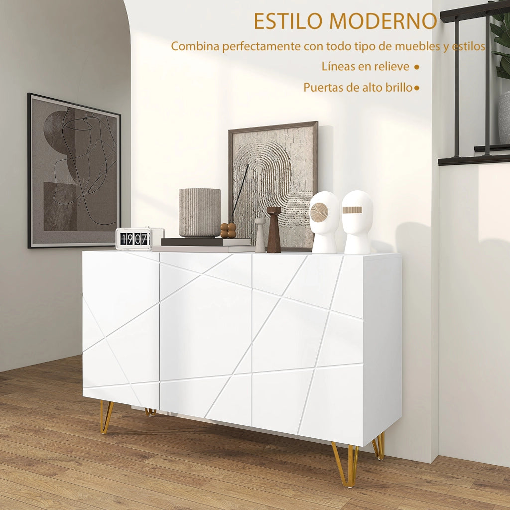 Credenza Bianca con Ante ¨C Zephmum ¨C 120x40x75 cm