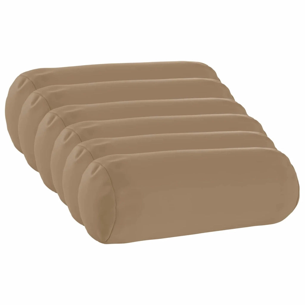 Federa 6 pz HEERLEN Tortora Ø 15 x 40 cm Poliestere 923340