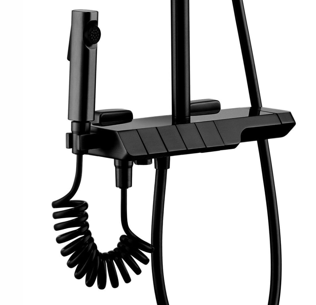 Set Doccia Con Termostato Rea Rob Black