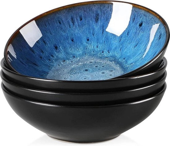 Set di contenitori per snack e salate - 4 pezzi - 600 ml - 7 pollici - adattatore per forno - 178 x 178 x 55 cm