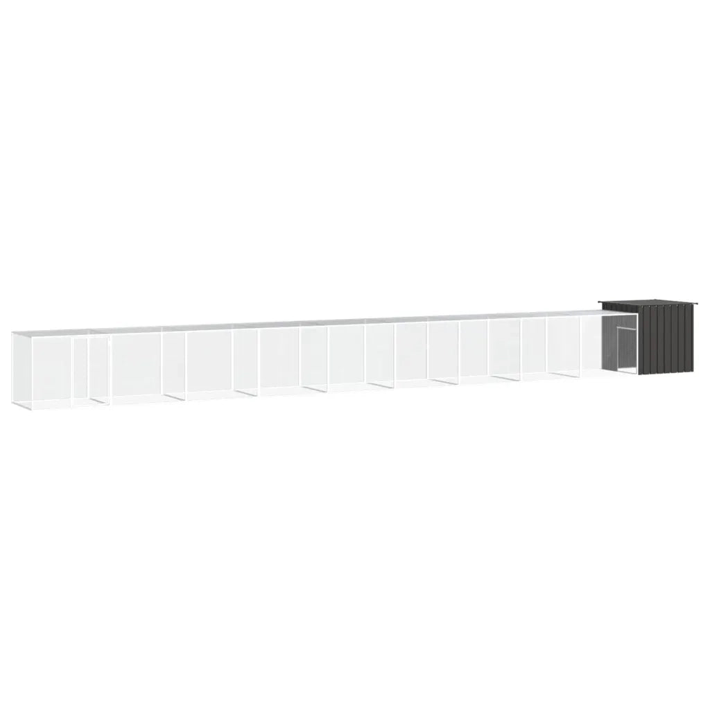 Gabbia per Polli Antracite 1000x91x100 cm Acciaio Zincato cod mxl 41449