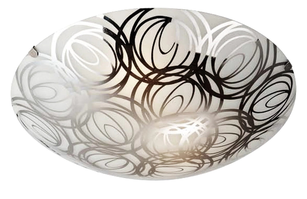 Plafoniera Candellux Silk 13-13071 cromo nero 30cm E27