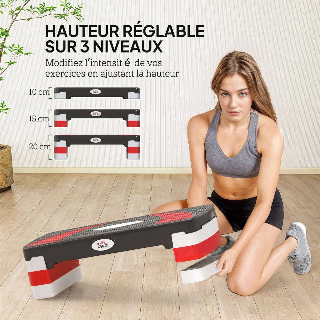 Stepper Fitness Aerobico ¨C Minimal ¨C Nero Grigio 80x31x20 cm