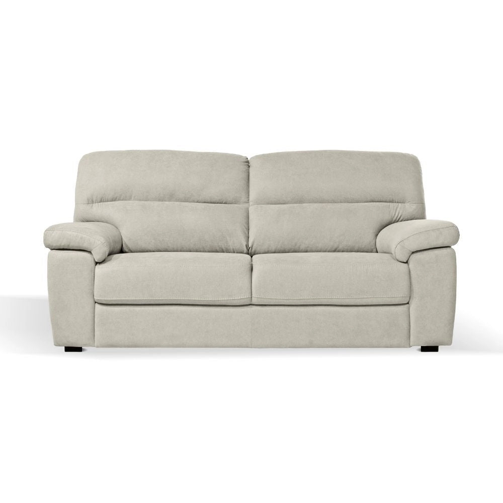 Divano Alenda 3 posti con piedini quadrati colore beige