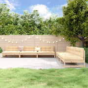 Set Salotto da Giardino 6 pz in Legno Massello di Pino 3186606