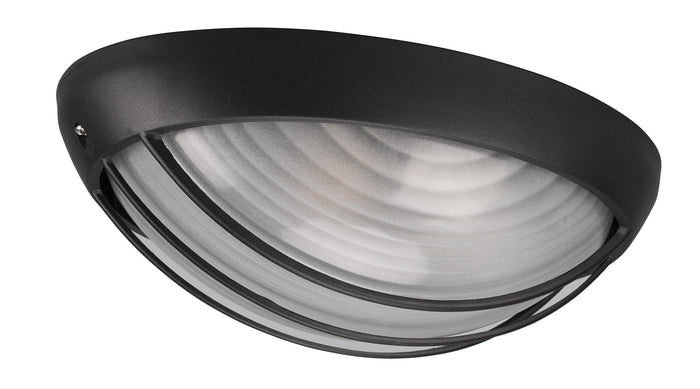 Plafoniera da Esterno Attacco E27 in Alluminio Nero Opaco