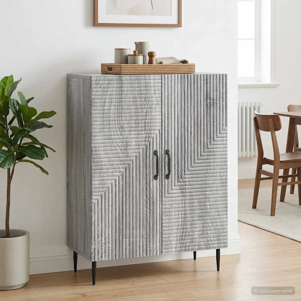 Credenza Grigio Sonoma 66 x 34,5 x 89,5 cm Legno ingegnerizzato 894821