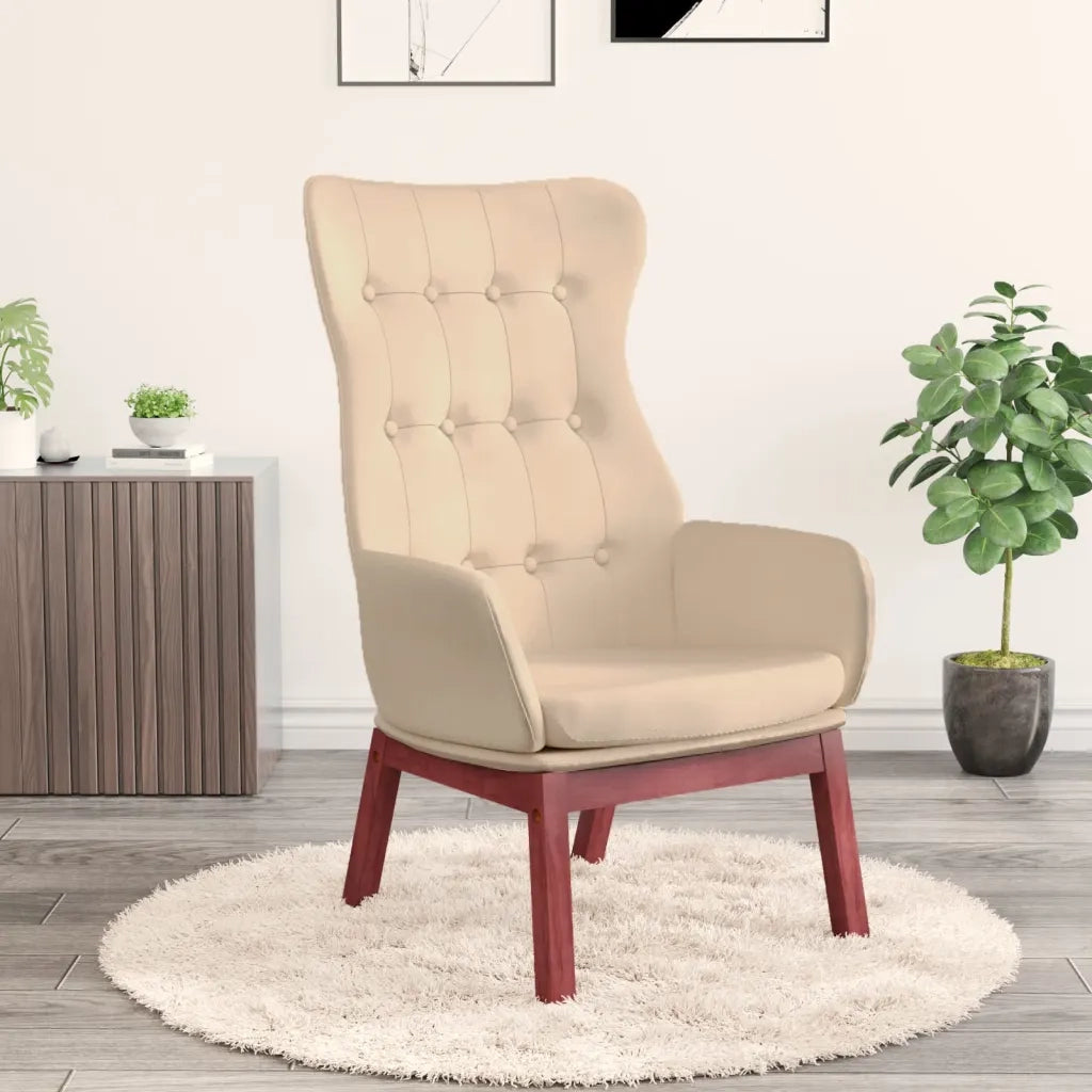 Poltrona Rilassante Crema in Tessuto cod mxl 14339