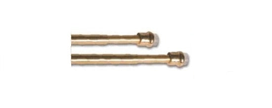 Coppia Bacchette Bastoni per tende colore Ottone 60 cm x 7 mm