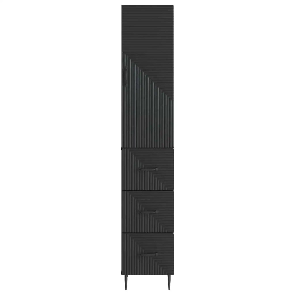 Set di armadi 2 pcs Nero 33 x 34,5 x 90 cm Legno ingegnerizzato