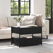 Tavolino da salotto con cassetto Rovere Nero 70 x 50 x 54.5 cm 883050