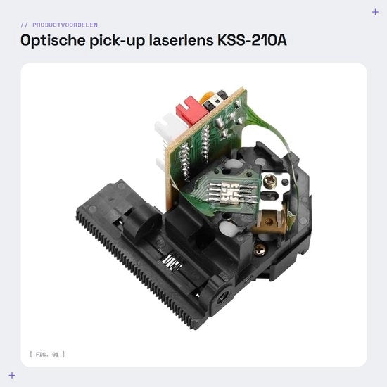 Componente di sostituzione ottico laser - KSS-210A - 1 Unità - Alta qualità - Adatto per CD/VCD - Componenti elettronici