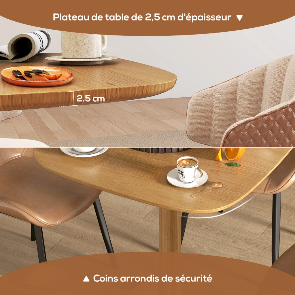 Tavolo da pranzo allungabile ¨C Minimal ¨C Legno effetto rovere 70x70 cm