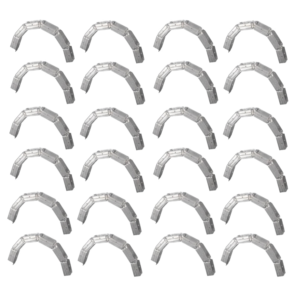 Set guide profilo in lamiera zincata per strutture curve e design innovativo *** pezzi 24, misure 30 x 75 x 30 mm, co...