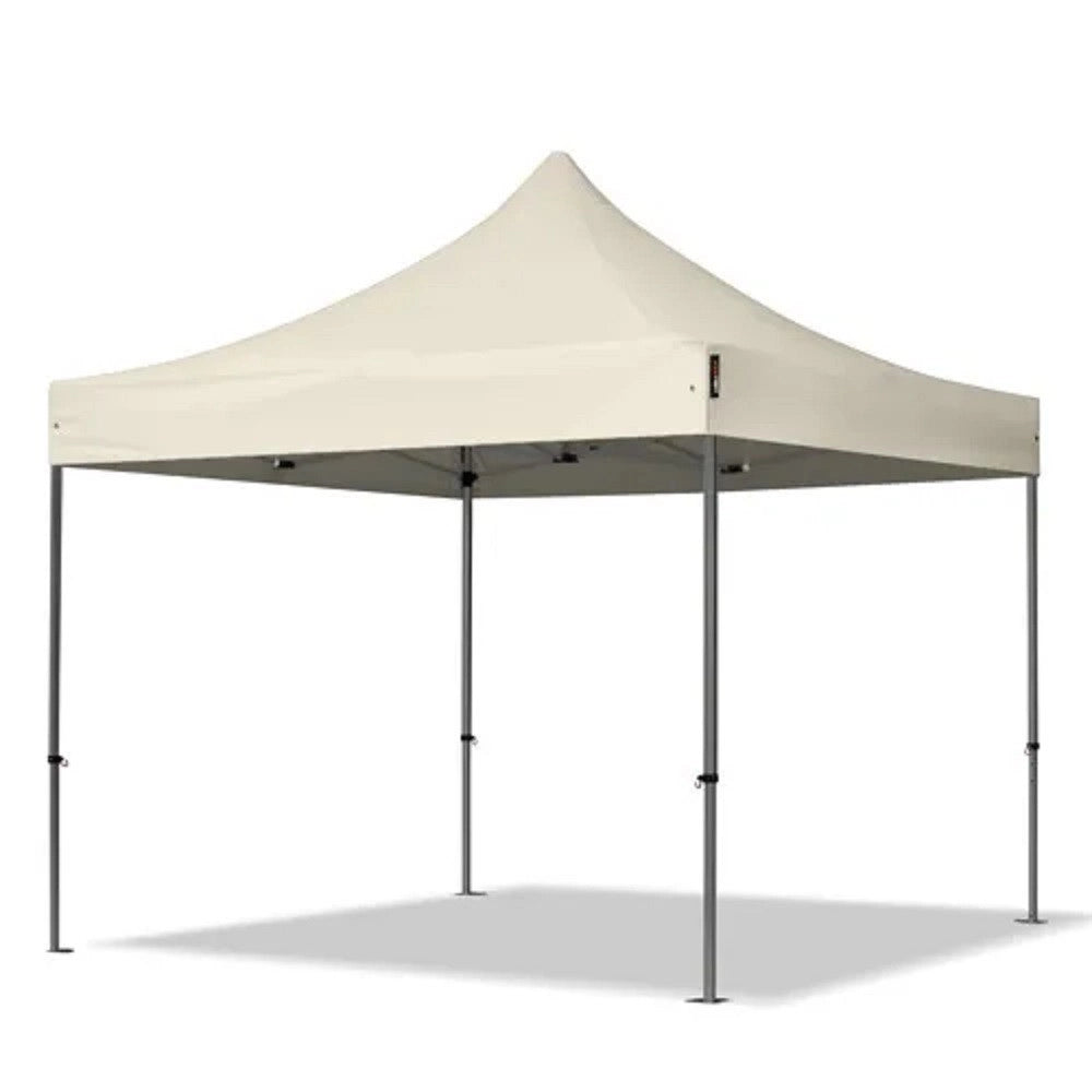 Trade Shop - Gazebo Pieghevole Giardino 3x3x3mt Tenda Telo Beige Padiglione Mercati Sagre 222713 -