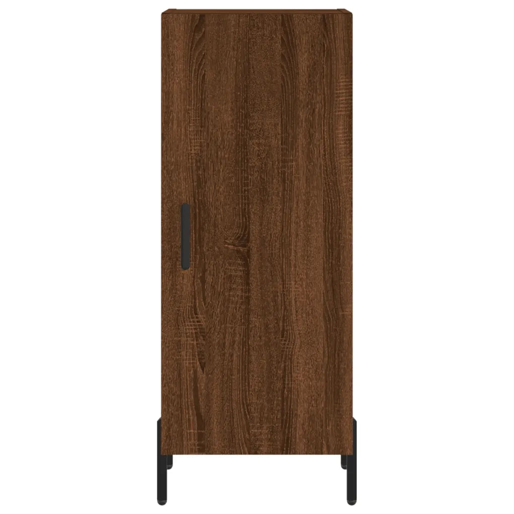 Credenza Rovere Marrone 34,5x34x90 cm in Legno Multistrato 828555