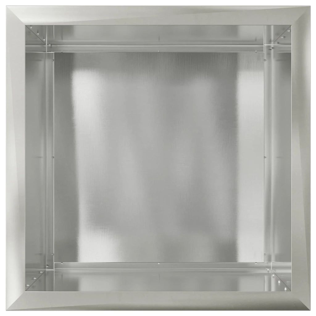 Fioriera da giardino con LED Argento 50 x 50 x 48 cm 8008190